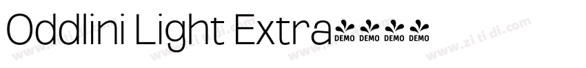 Oddlini Light Extra字体转换